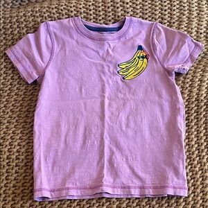 Mini Boden Pink T-Shirt with Banana Graphic